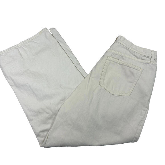 Universal Thread womens jeans 14 32R white relaxed wide leg Y2K grunge - Picture 1 of 16